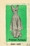 1950s Vintage Marian Martin Sewing Pattern 9183 Misses Princess Sun Dress 34 B