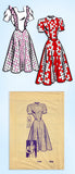 1940s Original Vintage Marian Martin Pattern 9190 Misses Pinafore Dress Sz 34 B