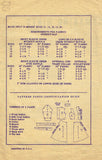 1940s Original Vintage Marian Martin Pattern 9190 Misses Pinafore Dress Sz 34 B