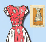 1950s Vintage Marian Martin Sewing Pattern 9213 Misses Street Dress Size 14 34B