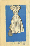 1950s Vintage Marian Martin Sewing Pattern 9213 Plus Size Street Dress Sz 46 Bust