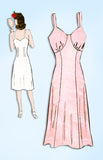 1940s Vintage Marian Martin Sewing Pattern 9213 Misses WWII Slip w Bra Top 34 B