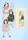 1930s Vintage Marian Martin Sewing Pattern 9239 18 Inch Little Girl Doll Clothes