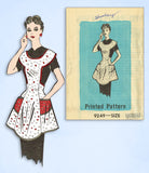 1950s Vintage Marian Martin Sewing Pattern 9249 Misses Full Apron Size 34 36 B