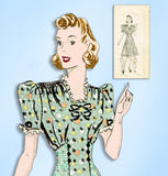 1930s Vintage Marian Martin Sewing Pattern 9271 Uncut Misses Dress Size 38 Bust