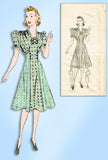 1930s Vintage Marian Martin Sewing Pattern 9271 Uncut Misses Dress Size 38 Bust