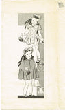 Marian Martin 9274: 1940s Toddler Girls Dress & Cape Sz 2 Vintage Sewing Pattern