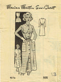 Marian Martin 9276: 1950s Misses Cinched Waist Dress 31 B Vintage Sewing Pattern