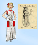Marian Martin 9276: 1950s Misses Cinched Waist Dress 31 B Vintage Sewing Pattern