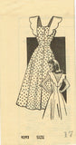 1940s Vintage Marian Martin Sewing Pattern 9293 Uncut Misses Sun Dress Size 35 B