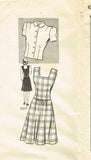 1940s Vintage Marian Martin Sewing Pattern 9317 Misses WWII Jumper & Blouse 35 B - Vintage4me2
