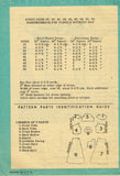 1950s Vintage Marian Martin Sewing Pattern 9317 Misses House Dress Size 36 Bust