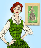 1950s Vintage Marian Martin Sewing Pattern 9338 Uncut Misses Sun Dress Size 33 B