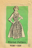 1950s Vintage Marian Martin Sewing Pattern 9338 Uncut Misses Sun Dress Size 33 B