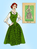 1950s Vintage Marian Martin Sewing Pattern 9338 Uncut Misses Sun Dress Size 33 B