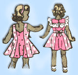 Marian Martin 9339: 1940s Girls Sun Dress & Bonnet Sz 6 Vintage Sewing Pattern - Vintage4me2