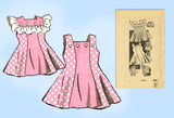 Marian Martin 9339: 1940s Girls Sun Dress & Bonnet Sz 6 Vintage Sewing Pattern - Vintage4me2