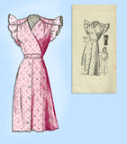 1940s Vintage Mail Order Sewing Pattern 9340 Misses WWII Sun Dress Size 34 Bust - Vintage4me2