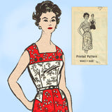 Marian Martin 9342: 1960s Charming Misses Sun Dress Sz 37 B Vintage Sewing Pattern