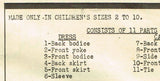 1940s VTG Mail Order Sewing Pattern 9345 Uncut Toddler Girls Dress & Cape Size 6 - Vintage4me2