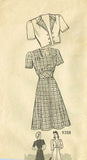 1940s Vintage Misses WWII Dress & Jacket Marian Martin Sewing Pattern 9358 Sz 18