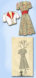 1940s Vintage Misses WWII Dress & Jacket Marian Martin Sewing Pattern 9358 Sz 18