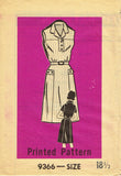 1960s Vintage Mail Order Sewing Pattern 9366 Womens Sleeveless House Dress 39 B