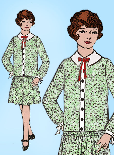 Mail Order 938: Vintage Mail Order Sewing Pattern Girls Flapper Dress Size 12 vintage4me2