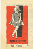 1950s Vintage Marian Martin Sewing Pattern 9384 Uncut Toddler Girls Dress Sz 6