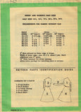 1950s Original Vintage Marian Martin Pattern 9385 Ladies Bias Cut Dress 37 Bust