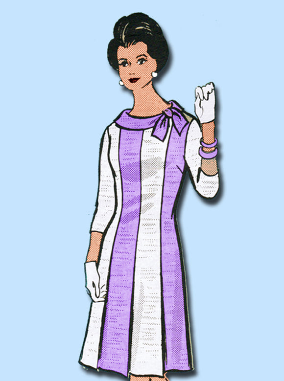 1960s Original Vintage Marian Martin Pattern 9388 Uncut Princess Dress Sz 33 B
