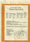 1950s Vintage Marian Martin Sewing Pattern 9415 Misses Shirtwaist Dress Size 37B