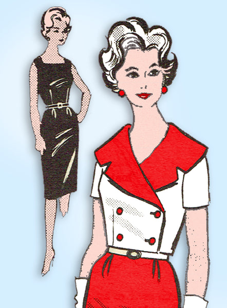 1960s Vintage Mail Order Sewing Pattern 9430 Misses Sheath Dress & Jacket Sz 35B - Vintage4me2