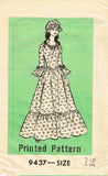 1970s Vintage Mail Order Pattern 9437 Uncut Misses Bicentennial Costume Sz 34 B