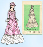 1970s Vintage Mail Order Pattern 9437 Uncut Misses Bicentennial Costume Sz 34 B