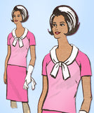 1960s Original Vintage Marian Martin Pattern 9441 Uncut Misses 2 PC Dress Sz 34B