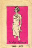 1960s Original Vintage Marian Martin Pattern 9441 Uncut Misses 2 PC Dress Sz 34B
