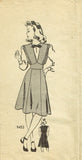 1940s Original Vintage Marian Martin Pattern 9453 Misses WWII Jumper & Blouse 18