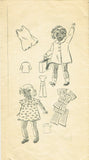 1930s Original Vintage Marian Martin Sewing Pattern 9472 Rare 18in Doll Clothes