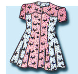1940s Vintage Mail Order Sewing Pattern 9521 WWII Toddler Girls Princess Dress 4