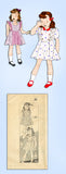 1930s Original Vintage Marian Martin Pattern 9548 Toddler Girls Pinafore Dress 2