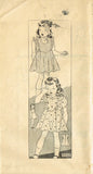 1930s Original Vintage Marian Martin Pattern 9548 Toddler Girls Pinafore Dress 2