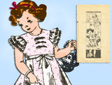 Marian Martin 9669: 1940s Little Girls Dress & Slip Sz 8 Vintage Sewing Pattern - Vintage4me2