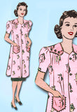 Marian Martin 9845: 1930s Misses Artists Smock Sz 36-38 B Vintage Sewing Pattern - Vintage4me2
