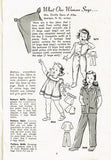 1940s Vintage WWII Home Sewing Pattern Booklet A Bag of Tricks Feedsack Designs - Vintage4me2