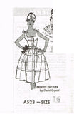 Mail Order A523: 1950s Designer Rockabilly Sun Dress 36 B Vintage Sewing Pattern