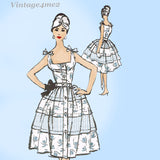 Mail Order A523: 1950s Designer Rockabilly Sun Dress 36 B Vintage Sewing Pattern