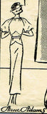 Anne Adams 1626: 1930s Misses Afternoon Dress Sz 32 Bust Vintage Sewing Pattern - Vintage4me2