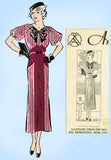 Anne Adams 1626: 1930s Misses Afternoon Dress Sz 32 Bust Vintage Sewing Pattern - Vintage4me2
