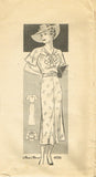 Anne Adams 4056: 1930s Plus Size Ladies Street Dress 40B Vintage Sewing Pattern